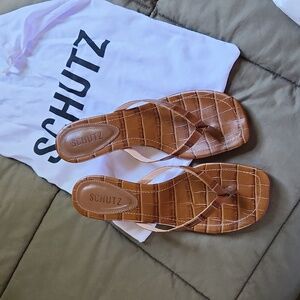 Schutz kitten heel sandals